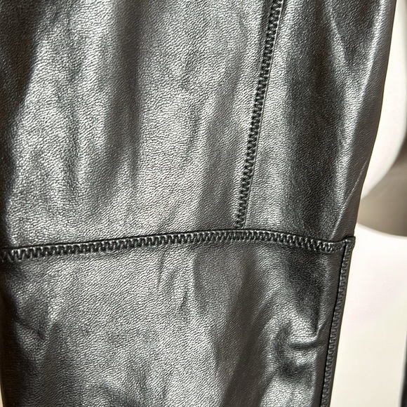 Aritzia Wilfred Black Faux Leather Leggings size M - Picture 5 of 10